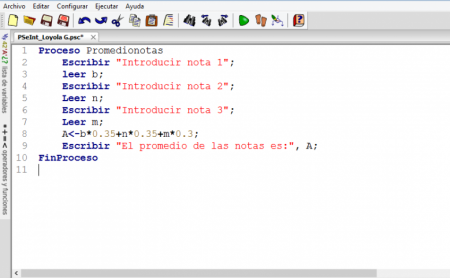Promedio de notas con distinta ponderacion